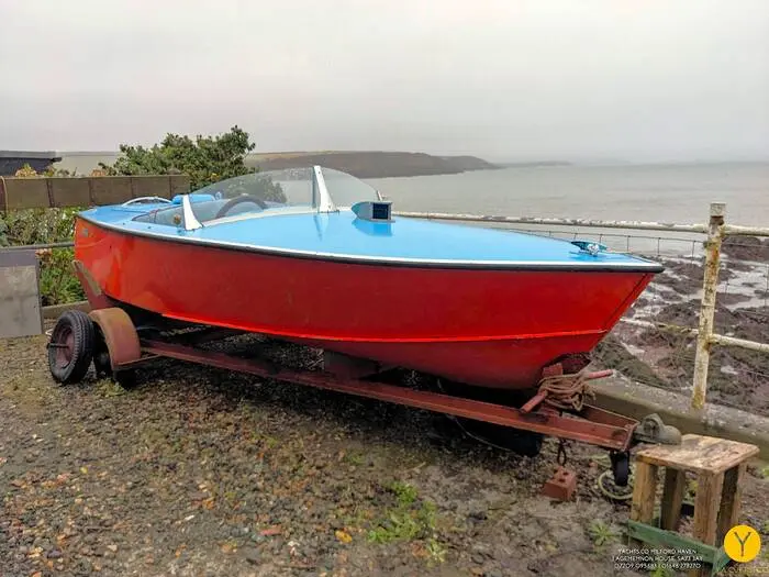 Albatross mk3 Classic aluminium sports boat designed by Archie Peace. For sale with Yachts Co Yacht Brokers in Milford Haven. Boat sales in Pembrokeshire 01646 278270. 07709 095683.