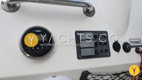 Avon 620 Adventure Rib: console panel with media player, switch panel and grab rail